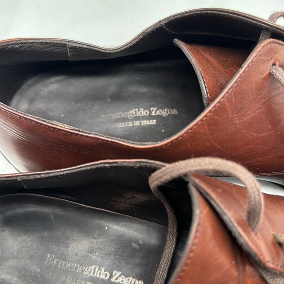 Ermenegildo Zegna leather derby shoes 11 excellent condition - Picture 4 of 5